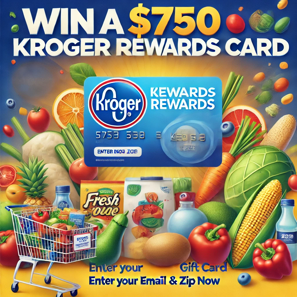 Kroger $750 Rewards Gift Card Offer promotional banner image